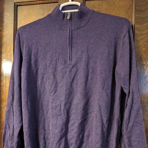 Purple Quarter Zip Sweater